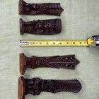 Coco Joes Hapa-wood Vintage Figures Hawaii Tiki God Long Life Ku Lono Kanaloa