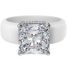 Rinfit Silicone Ring     8  8 Mm Princess Cut Cz - Glowstone Collection