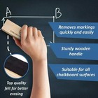 Chalkboard Chalk And Eraser Set  24 Pack Including 12 White And 12 Colored Chalk