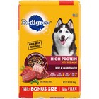 Pedigree High Protein Beef   Lamb Dry Dog Food For Adult Dog  18 Lb  Bag New