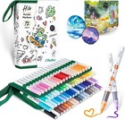 Ohuhu Acrylic Paint Markers Brush Tip 48 72 Colors Smooth Blending - Hilo