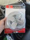 Dash Fan 6  Blade 12 Volt 2 Speed Van Truck Semi Rv All Metal Chrome