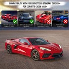 Carbon Fiber Rear Engine Compartment Cover Trim For Corvette C8 Coupe 2020-2026