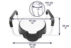 - Raised Toilet Seat With Handles 4 Inch  fits Round And Elongated Up To 15     
