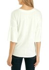      58 00 Women s Cupio Bell Sleeve Endless Ruffle Knit Top - Ivory