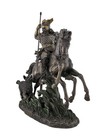 Bronzed Norse God Odin Riding Sleipner Statue