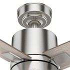 Hunter Fan 52 Inch Contemporary Brushed Nickel Indoor Ceiling Fan With Light Kit
