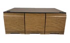 Vintage Stackablefaux Wood Grain 3 Drawer 60 Cd Game Holder Storage Cabinet Case