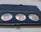 1996 Russia 300th Anniversary Navy 3 Medal Set Admiral Apraksin Toned