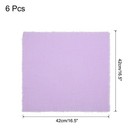 6pcs Cloth Napkin 16 5x16 5 Inch Cotton Linen Napkin With Fringe Light Purple