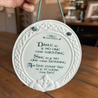 Vintage Russ Irish Blessing Decor   Celtic Cross Wall Plate  Circa 1980   s