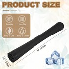 Cocktail Muddler  10 Inch Pp Drink Muddler  Black  thick 