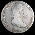 Peru Spanish Colonial 8 Reales Ferdin Ferdinand Vii 1818 Lme Jp Lima Mint