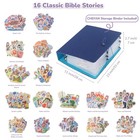 16 Pack Felt Board Bible Stories Set With Storage Binder For Preschool