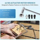 64180 Actuator Motor Wrench Kit With 1 4  Square Drive Adapter