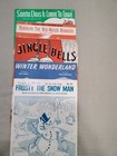 Lot Of 5 Vintage Christmas Songs Piano Sheet Music