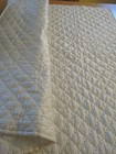Pottery Barn Kids White Cream Quilt Super Soft Baby Toddler Quilt 26 X 50