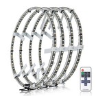 4pcs 17  Pure White Row Led Wheel Ring Rim Lights For Truck Car Suv Pickup Set