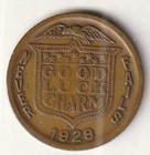 Thurston The Magician Brass Token - 1928 - Good Luck Token Rare Look