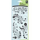 Modern Flower Flourish Clear Acrylic Stamp Set By Inkadinkado 60-30380 New 