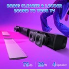 Wireless Sound Bar 4 Speaker Surround Bt Subwoofer Tv Home Theater With Remote