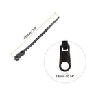 500pcs 4 Inch 40 Lbs Mount Head Cable Zip Ties Self-locking Nylon Zip Black