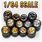 1 64 Scale 5 Spoke Star Alloy Real Rider Wheels Rims Tires Brake Set For Hot