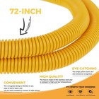 72 Inch Flexible Stainless Steel Gas Line For Dryer  Gas Stoves  Water Heater   