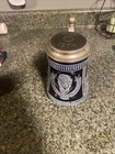 Vintage German Pewter Beer Stein Mug