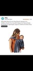 Moby Wrap Ring Sling Baby Carrier Sage Green Cotton