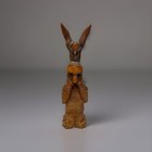 Vintage Wood Carving Folk Art Indian Totem Pole Kneeling Eagle Effigy Tribe