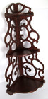 Vintage Victorian Style Scroll Fretwork Corner Wood Wall Shelf Ornate