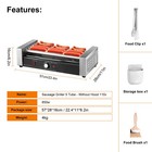 Commercial Electric 12-18 Hot Dog 5-7 Roller Grill Cooker Machine 