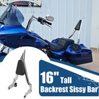 16   Backrest Sissy Bar For Harley Touring Street Electra Glide Flht 1997-2008