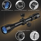 3-9x40 Hunting Rifle Scope Crosshair R4 Reticle Optical Scope With 1  Tube Rings