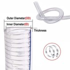 Heavy Duty Clear Pvc Flexible Braided Wire Reinforced Hose Pipe - Water Air Fuel