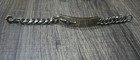 World War 2 Pilot Id Bracelet Crest Craft Nickel Silver Vintage Collectable 