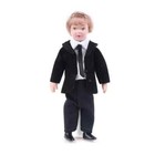 Dollhouse Miniature 1 12 Scale Victorian Porcelain Doll Suit Boy Toy Accessories