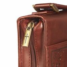 Large Brown Faux Leather Classic Bible Cover For Men women Zippered Case Book