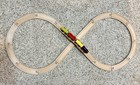 Vintage 20 Piece Wooden Toy Train Set W  Bridge Tracks Engine   3 Train Cars