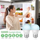 Degnju Led Refrigerator Light Bulb  40 Watt 2 Pack  Daylight White