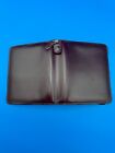 Franklin Covey Compact Planner Genuine Leather 6-ring Binder Zipper Close Maroon