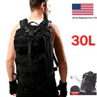 30l Outdoor Military Molle Tactical Backpack Rucksack Camping Bag Travel Hiking