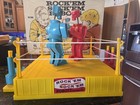 Vintage Rock  em Sock  em Robots Marx Original Box 1966 Works 