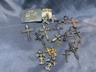 Beautiful Cross Jewelry Lot Bundle Group Of Cross Pendants Rings And More