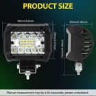 Pair 4  20000lm Led Work Light Bar Spot Pods Fog Lamp Offroad Driving Truck Atv