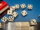 Box Of 12 Beautiful Vintage New Old Stock Crisloid Dice  Larger  L-77