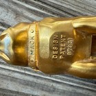 Vtg 1968-79 Mack Truck Gold Plated Bulldog Hood Ornament Pat 87931 24oz Mascot