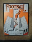 Vintage Texas Longhorns Football Poster  Framed  texas Vs Smu  1926 At Austin 