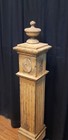 Restored Ornate Solid Oak Newel Post 49  X 7  Ga9710